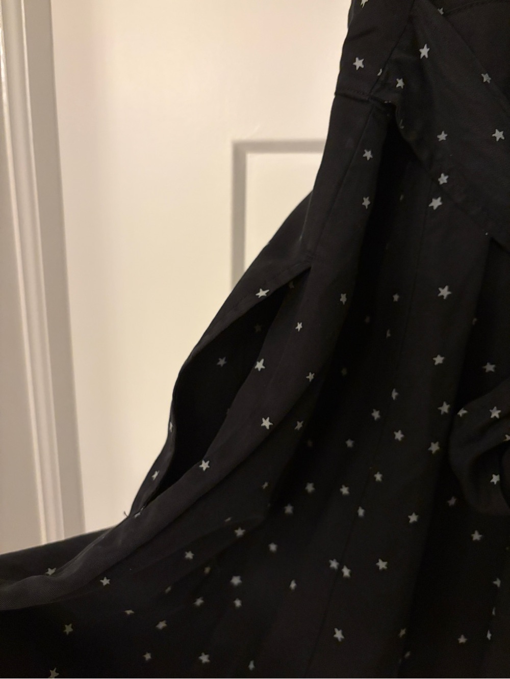Marine Layer Black Mini Dress with White Stars - Picture 10 of 12